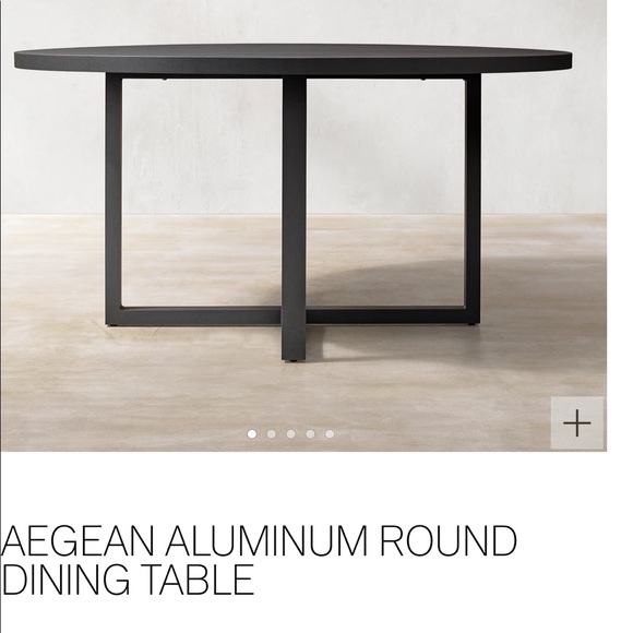 Restoration hardware Aegean outdoor dinning table cover charcoal -NWT - Picture 2 of 4